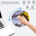 thumbnail image 3 of , Round Mouse Mat, Cute with Design, Non-Slip Rubber Base Mousepad with Stitched Edge, Waterproof Office , Small Size 7.9 x 7.9 x 0.1 Inch (Round Marble 2), 3 of 7