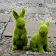 thumbnail image 1 of Conejo flocado de resina, huevo de Pascua, conejo, hogar, jardín, ventana al aire libre, accesorios de tiro, decoración de escena, 1 of 1