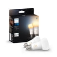 thumbnail image 1 of Bombillas inteligentes Philips Hue A19 LED de 9,5 W, paquete de 2, 1 of 7
