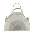 thumbnail image 1 of Organizador de pañales para bebé, cesta de almacenamiento para guardería, compartimentado, ligero Blanco Gris, 1 of 9