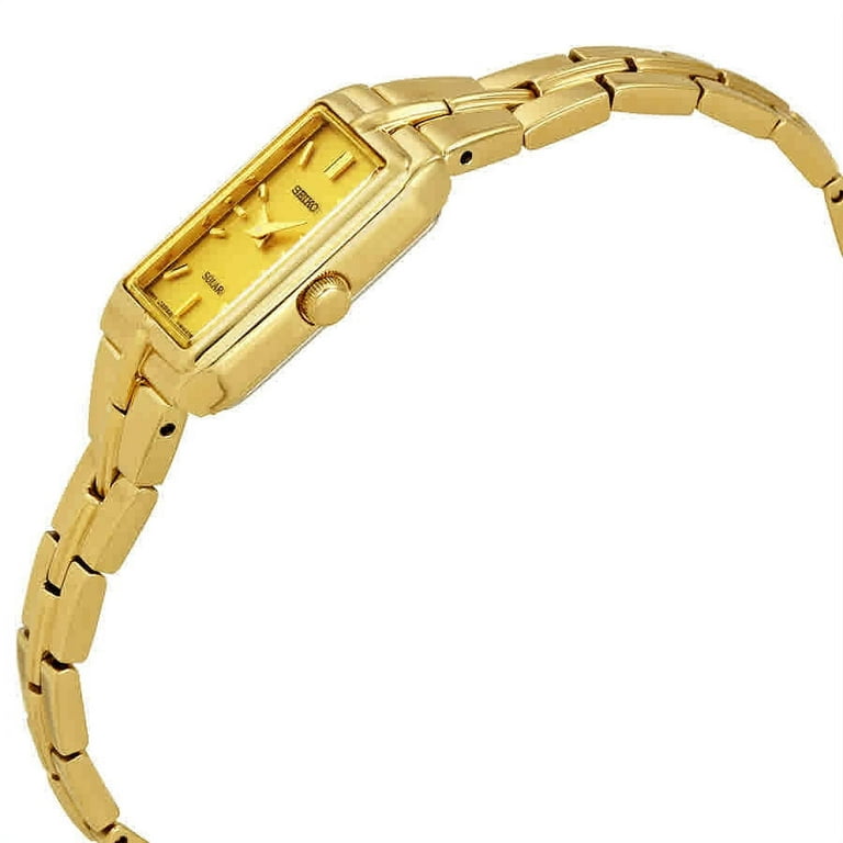 Seiko Women s SUP276 Analog Display Analog Quartz Gold Watch