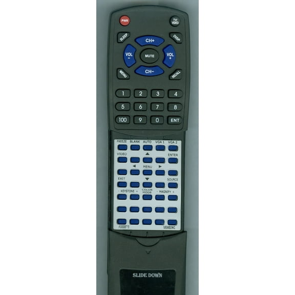 Replacement Remote for VIEWSONIC A-00008718, A00008718, RTA00008718, PJD5352, PJD5211, PJD5231, PJD5152, PJD5122, PJD5221