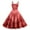 Red, variant on Valentines Day Sleeveless Vintage Fit Dress with Heart Print Pattern Casual A-line Dresses Red 2XL