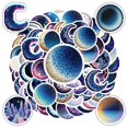 thumbnail image 4 of 35pcs Holographic Stickers Space Stationery Stickers PVC Galaxy Decals Moon Stickers for Laptops Phones Suitcases, 4 of 9