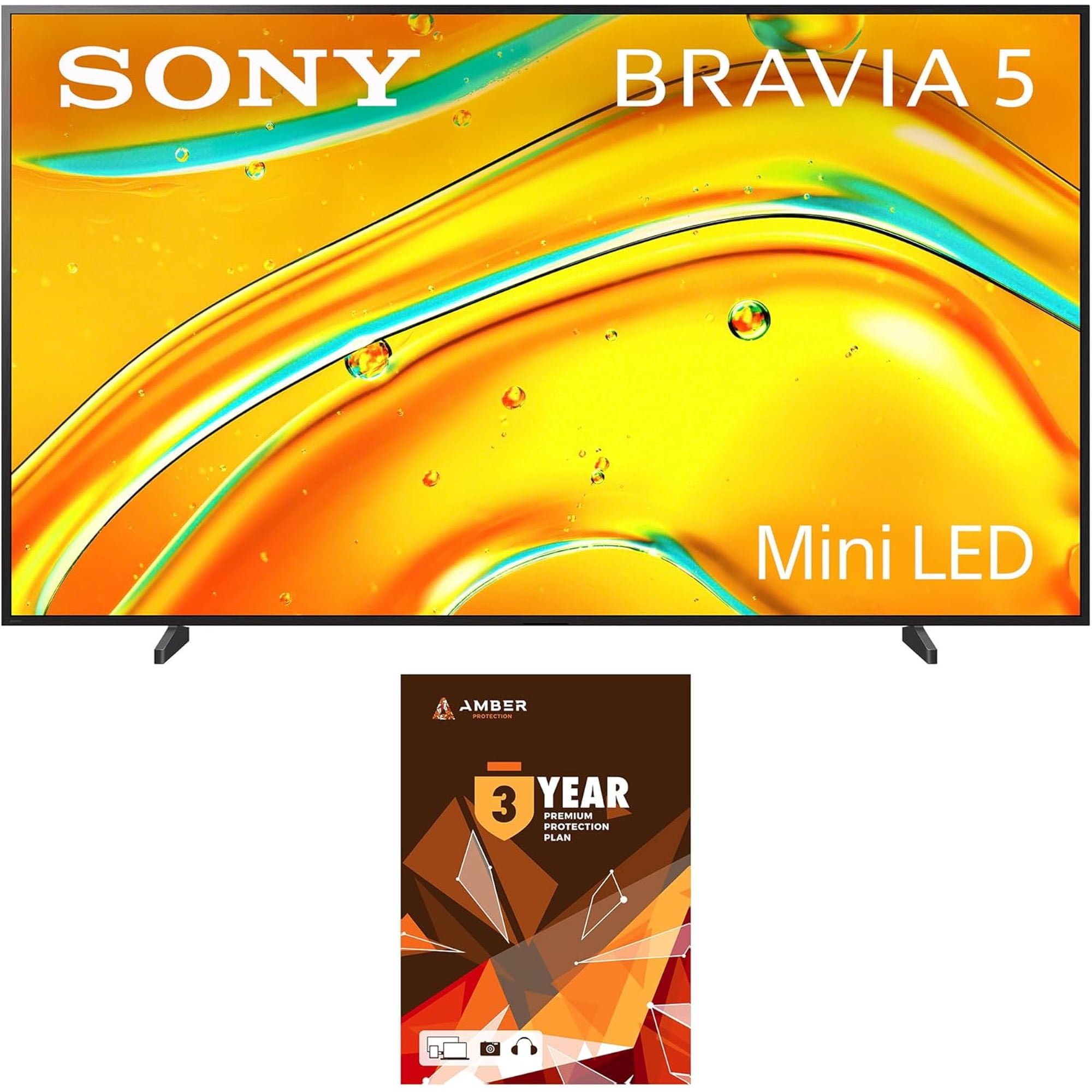 Sony K98XR50 98 Inch Bravia Mini LED 4K HDR Google TV with AI Super Resolution and 3 Year Amber Protection Plan (2025)