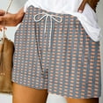 thumbnail image 2 of cfhntfmh Summer Shorts for Women Casual Print Short Pants Drawstring Elastic Waist Lounge Beach Shorts with Pockets, 2 of 5