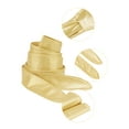 thumbnail image 2 of INSPIRE CHICLadies Faux Leather Self Tie Bowknot Wide Waist Band Sash Obi Belt for Dresses 86.6x3.3" Gold, 2 of 5