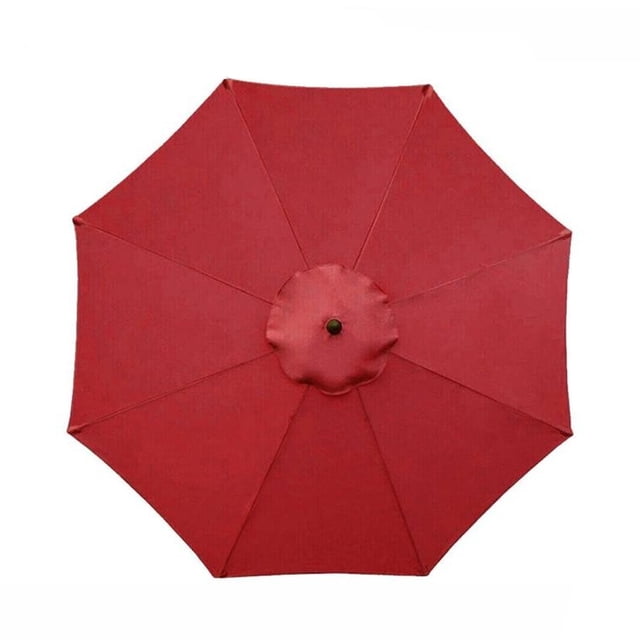 MYG pour Remplacement Toile de Parasol 210g Polyester Enduit PU Résistant à l'Eau Protection Solaire UV50 pour Parasol de Jardin 3m 8Barm Rouge