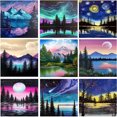 thumbnail image 2 of 9 Piezas 5D DIY Taladro Paisaje Del Arte 30x30 Cm, 2 of 9