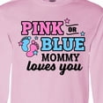 thumbnail image 4 of Inktastic Pink or Blue Mommy Loves You Long Sleeve T-Shirt, 4 of 5