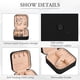 thumbnail image 3 of Joyero, pequeño joyero de viaje para mujeres y niñas, almacenamiento de joyas de viaje, joyero, organizador de joyas, joyero, joyero, almacenamiento de joyas, negro, 3 of 4