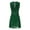 Green, variant on Women's Lyrical Mesh Figure Ice Skating Dresses Rhinestones Cutout Back Sleeveless Ruched Blue M