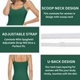 thumbnail image 5 of ACTIVE UNIFORMS Women's Soft and Breathable Cotton Stretch Camisole with Adjustable Strap Tank Top (True Hunter Green, Medium), 5 of 6