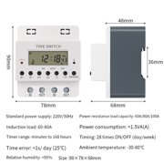 Digital Timer Switch Relay KG316T AC220V 100A Electronic Programmable Timer