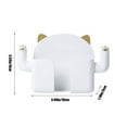 thumbnail image 6 of PATLOLLAV Wall Mounted Cute Kitten Phone Holder Phone Holder with Charging Hole Compatible with iPhone and Android Smartphone, Cradle Bedside Organizer Remote Control Stand for Home Office, 6 of 6