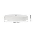 thumbnail image 3 of Uxcell 120mm 4.7inch Light Canopy Kit Pendant Lighting Ceiling Plate DIY White 2 Pack, 3 of 3