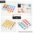 thumbnail image 3 of Banco de herramientas para niños Par Pear Wooden Toys 2 en 1 con caja de herramientas 3+, 3 of 7