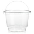 thumbnail image 6 of 50 Pack 8 oz Clear Plastic Cups with Dome Lids for Dessert, Small Containers for Ice Cream Sundae, Parfait, 6 of 9