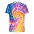 thumbnail image 5 of Taqqpue Mens Tie Dye T Shirt Short Sleeve Round Neck Shirts Summer Muscle Gym Tops Casual Quick Dry Workout Athletic Bodybuilding Cotton Tee, 5 of 5