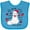 Turquoise, variant on Inktastic Cat Christmas Music with Santa Hat Boys or Girls Baby Bib