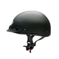 thumbnail image 2 of MMG Motorcycle Half Helmet Beanie DOT with goggles Matte Black (X-Large) Model 29, 2 of 8
