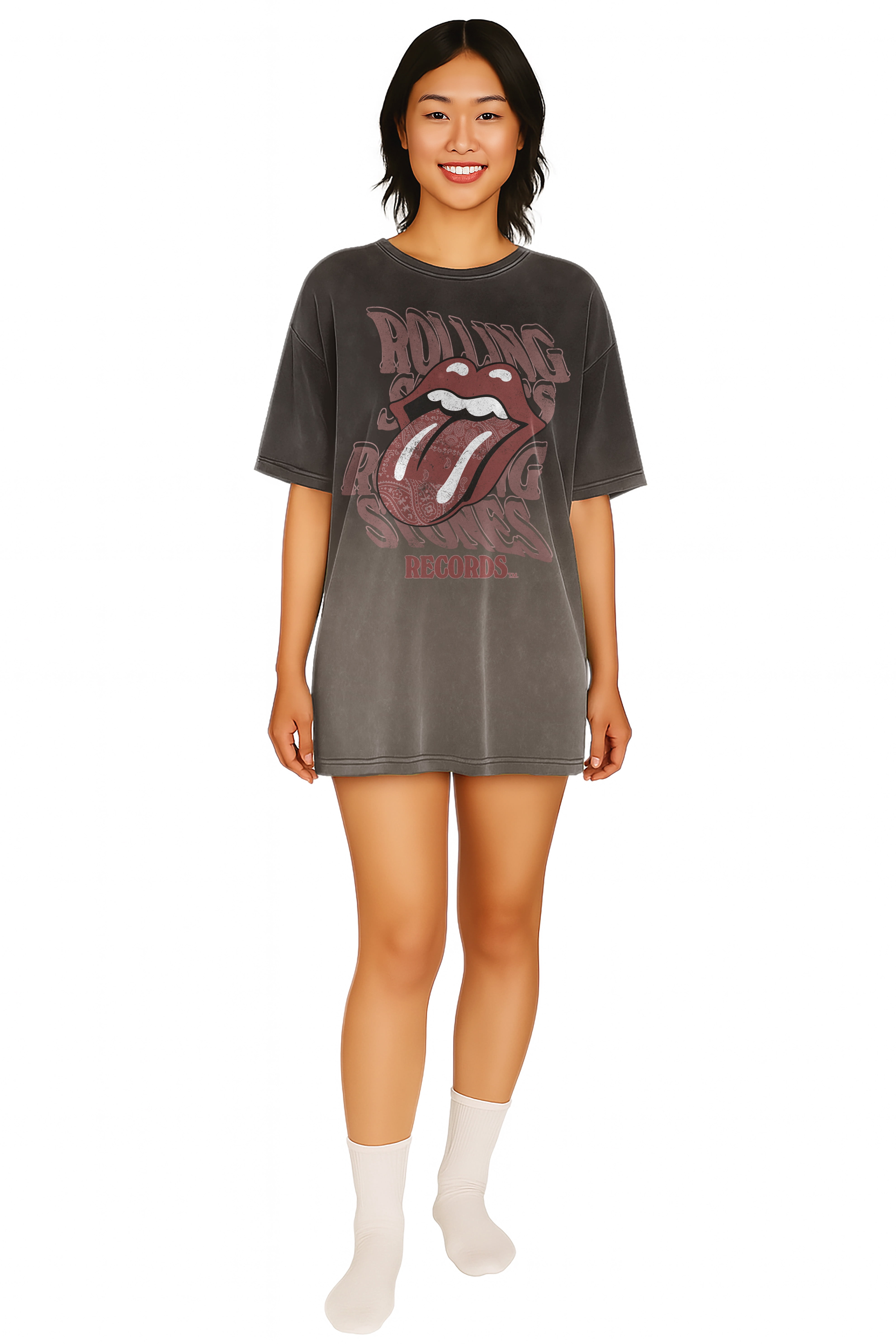Rolling Stones Women's Oversized Sleep Shirt, Sizes XS-3X