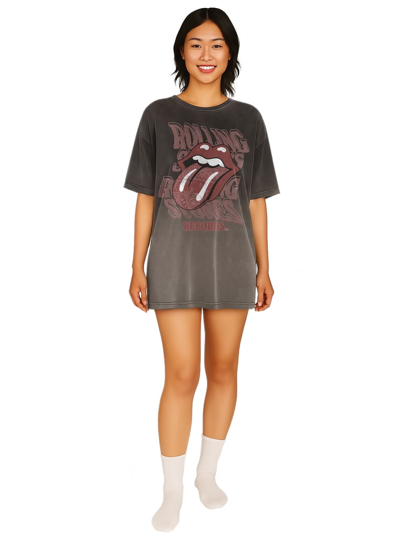 Rolling Stones Women's Oversized Sleep Shirt, Sizes XS-3X