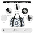 thumbnail image 4 of Fotbe Navy Blue Anchors Bolsa de Viaje con Estampado, Bolsa de Fin de Semana para Mujer con Compartimento para Zapatos, Bolsa de Gimnasio con Bolsillo Húmedo, 4 of 7