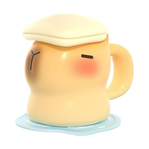 Taza de leche de capibara de dibujos animados, regalo de Navidad para niños y niñas, taza de café de 13,5 , taza para beber para mujeres, hombres,