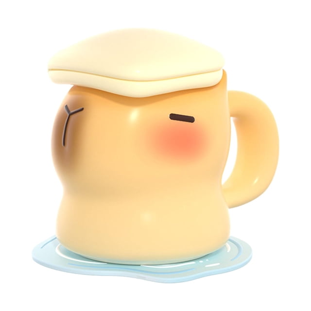 Taza de té de capibara, Taza de leche, taza de café, lindo baño, regalo creativo, taza de café, taza para beber para vacaciones, oficina, hogar,