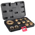 thumbnail image 1 of 11Pcs Woodworking Router Bushing Guide 10-30mm Copper Premium Router Guide Bushes, 1 of 6