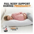 thumbnail image 6 of L Shaped Body Pillow - Down Full Body Pillow for Side , Pregnancy, Neck and Shoulder Support - Zippered Cover, 6 of 8