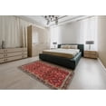 thumbnail image 4 of Ahgly Company Indoor Rectangle Traditional Dark Almond Brown Persian Area Rugs, 5' x 7', 4 of 6