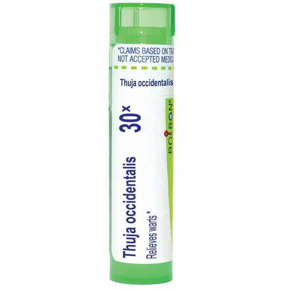 Boiron Thuja Occidentalis 30X, Homeopathic Medicine for Warts, 80 Pellets
