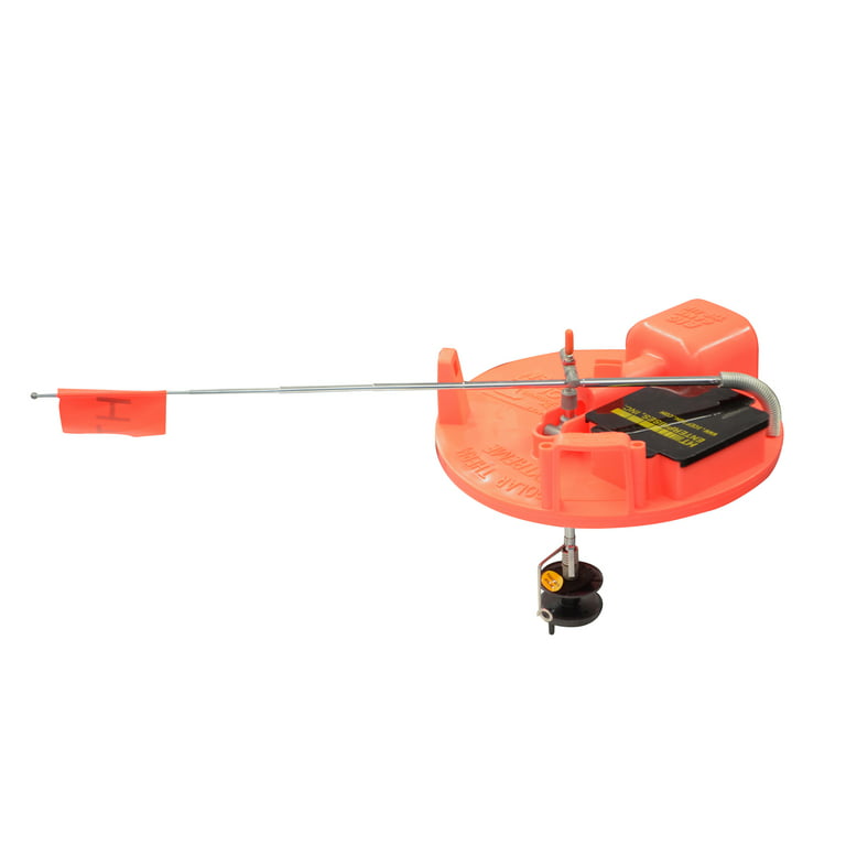 HT Enterprises Polar Thermo Extreme Ice Fishing Tip-up with 200 ' Spool,  Orange - Built in Tackle Box