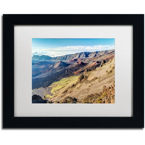 Trademark Fine Art 'Kalahaku Lookout' Canvas Art by Pierre Leclerc, White Matte, Black Frame
