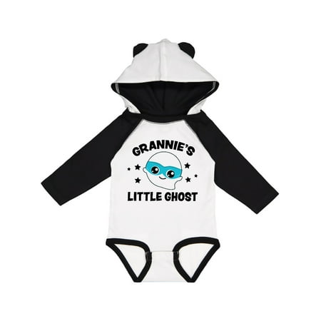 

Inktastic Cute Grannie s Little Ghost with Stars Gift Baby Boy or Baby Girl Long Sleeve Bodysuit