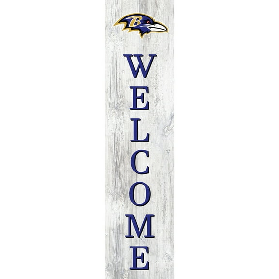 Baltimore Ravens 48'' Welcome Leaner