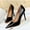 Black 10.5cm, variant on Woobling Ladies Comfort Pumps Walking Lightweight Stiletto Elegant High Heels Black 7.5cm 8.5