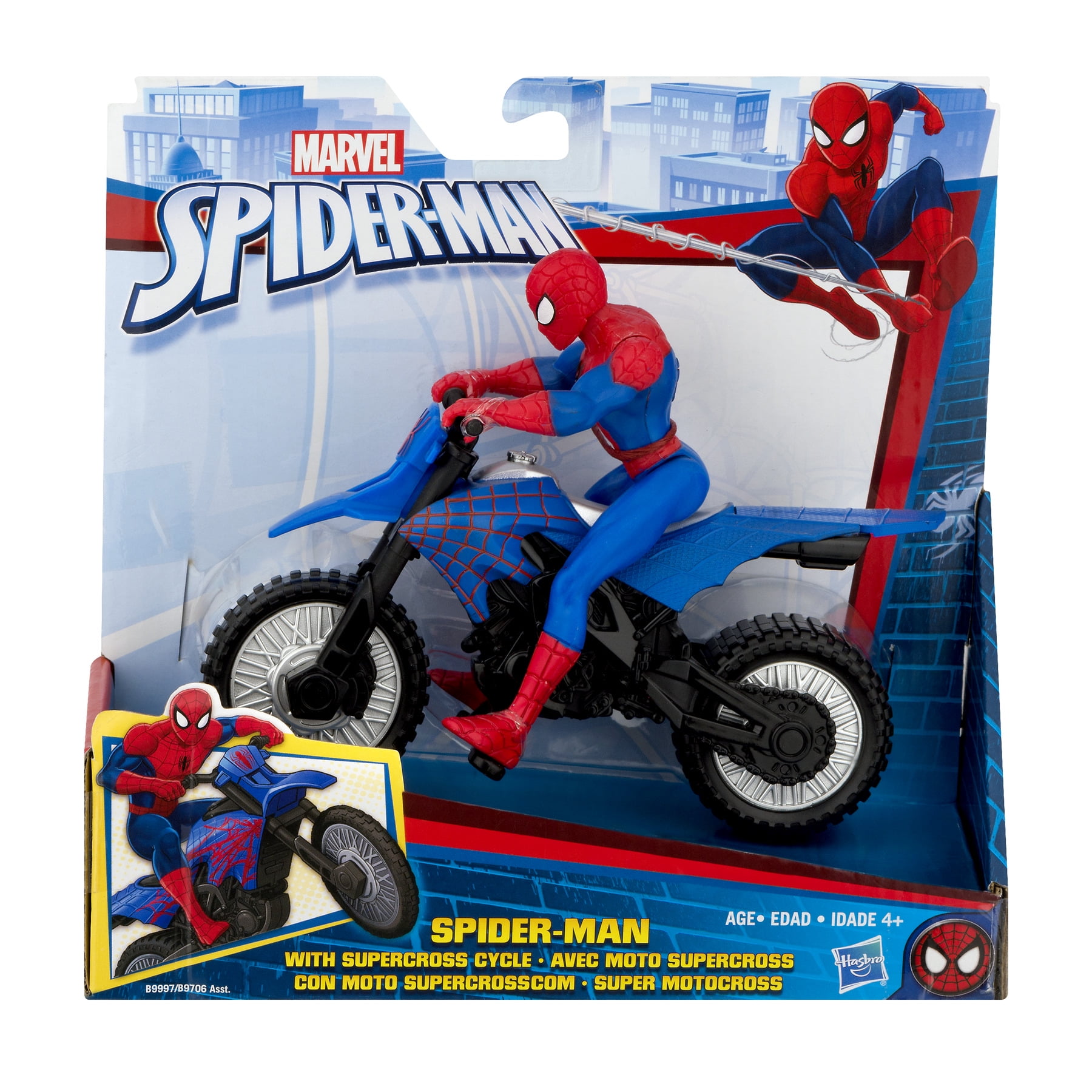 spiderman motorcycle toy walmart