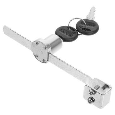 Hemoton 1 Set Sliding Showcase Lock Sliding Glass Door Lock Fridge Security Lock For Display Case Sliding Glass Door Lock With Key
