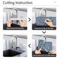thumbnail image 5 of Yayeee Faucet Mat for Kitchen Sink 30" Diatomite Long Splash Guard Pad, Blue Beach Pattern, 5 of 7