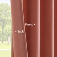 thumbnail image 4 of Cortinas Joydeco de terciopelo rosa, 274 cm de longitud, 2 paneles, opacas, 4 of 8