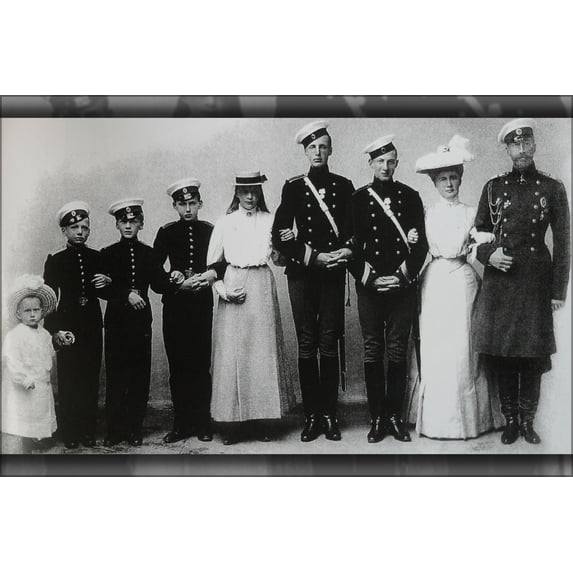 24"x36" Gallery Poster, Family of Grand Duke Konstantine Constantinovich of Russia 1905