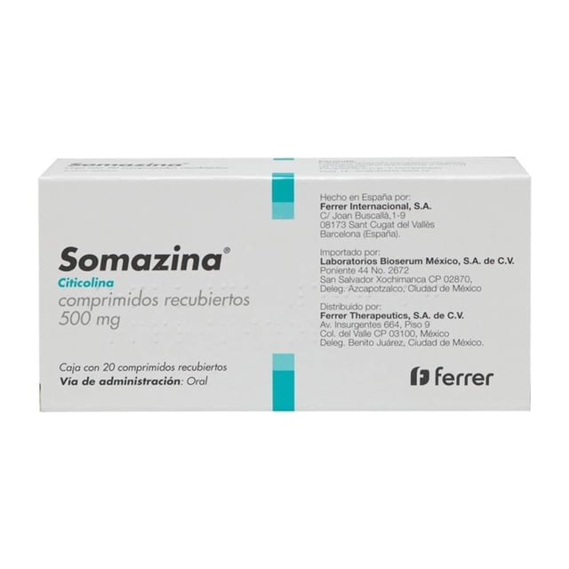 Somazina 500 mg 20 comprimidos recubiertos