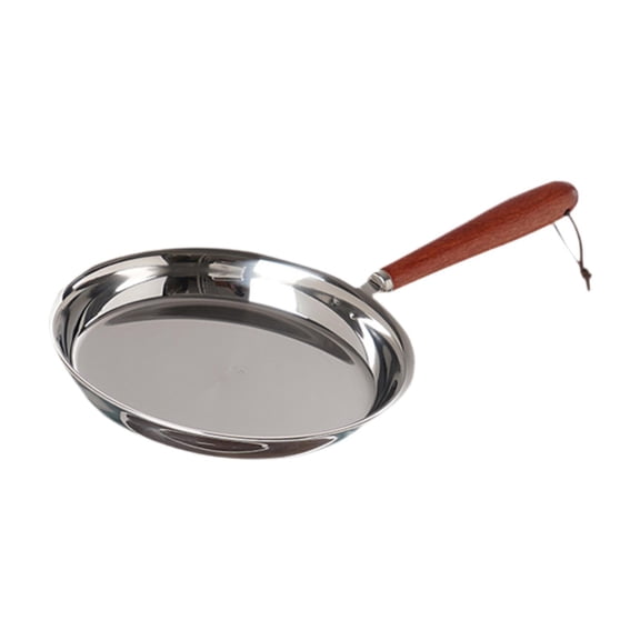 Pitycbo Frying Pan Cooking Pan Household Cookware Versatile Metal Skillet Fry Eggs Steak 21.5cm