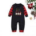 thumbnail image 2 of Odeerbi Christmas Pajamas for Family Plaid Holiday Long Sleeve Family Christmas Pajamas Matching Sets Infant Fashion Plaid Print Blouse Tops Pants Sleepwear Xmas Family Matching PJs Set Red, 2 of 5