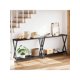 thumbnail image 5 of 2 niveles industrial style narrow consola estante - long sofa mesa para sala de estar, hallway, y foyer, 5 of 7
