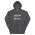 thumbnail image 2 of Itzus Collections Graphic Inspire Create Repeat Motivational Hoodie, Dark Heather Unisex, Size L, 2 of 3
