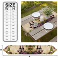 thumbnail image 3 of Red Wine Table Runner Linen Burlap Table Runner 48 Inches Long Grapes Rustic Bottles Farmhouse Italian Manor Dresser Scarves for Kitchen Island Coffee Dining Room Party Holiday Decoration 13"x48", 3 of 8